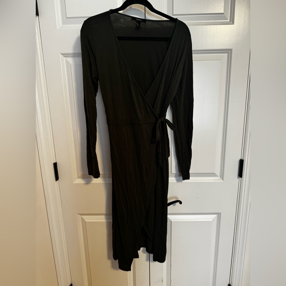 Elegant Black Wrap Dress